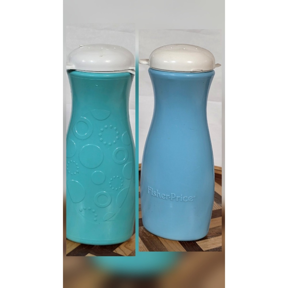 2 pc FISHER PRICE Baby Bath Rinse Shower Spray  Bottle for Sling 'n Seat Tub